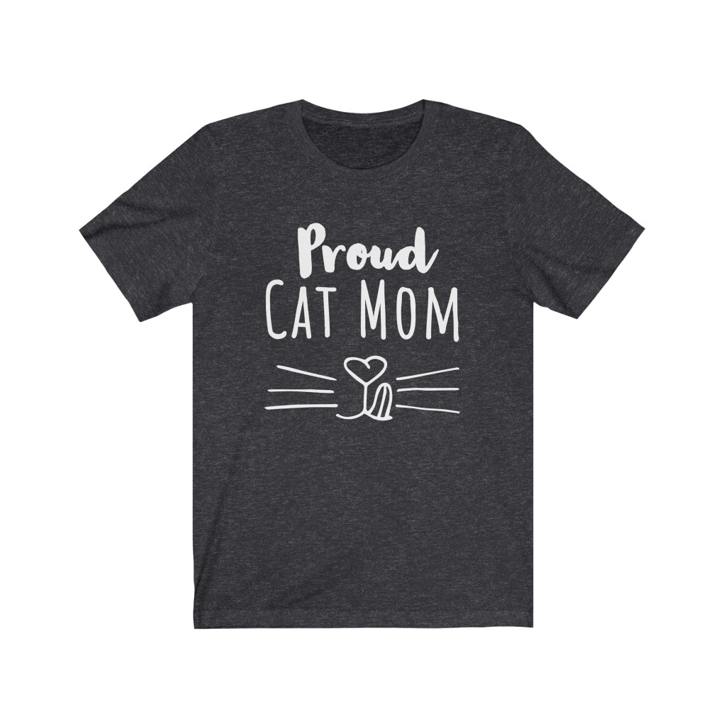 Proud Cat Mom Unisex Jersey Tee - PurriPaw